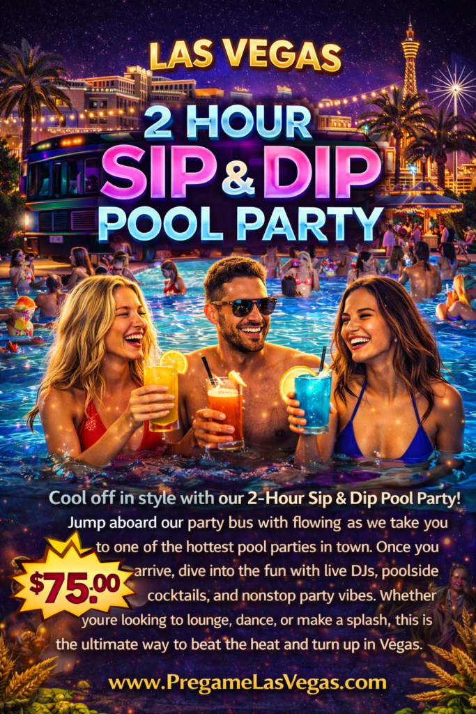 Sip and Dip Party Ad