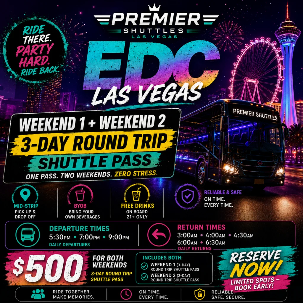 EDC Las Vegas Shuttle Ad