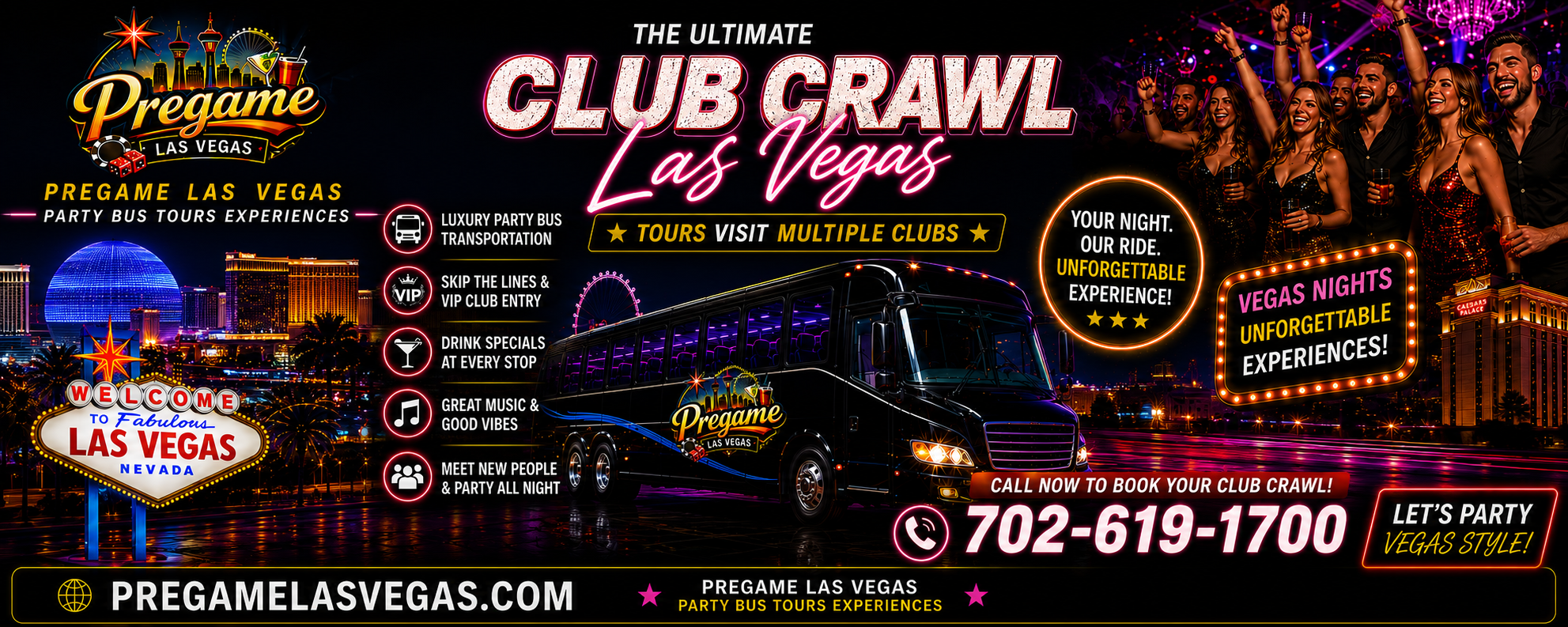 Club Crawls Las Vegas Ad
