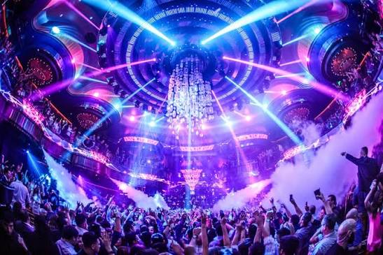 OMNIA Nightclub Las Vegas Club Floor. Pregame Las Vegas Party Bus Tours