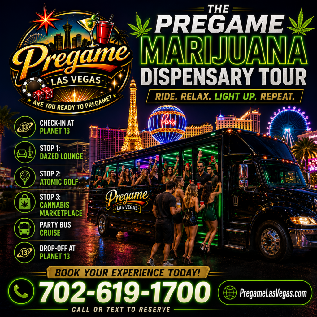 Pregame Cannabis Tours ad