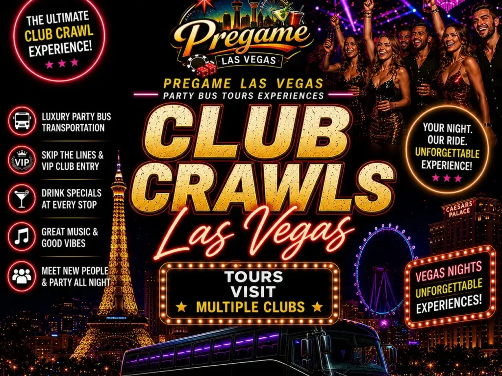 Las Vegas Club Crawls Ad for Pregame Las Vegas