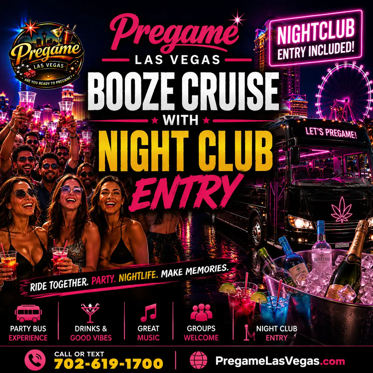 Booze Cruise with Nightclub Ad