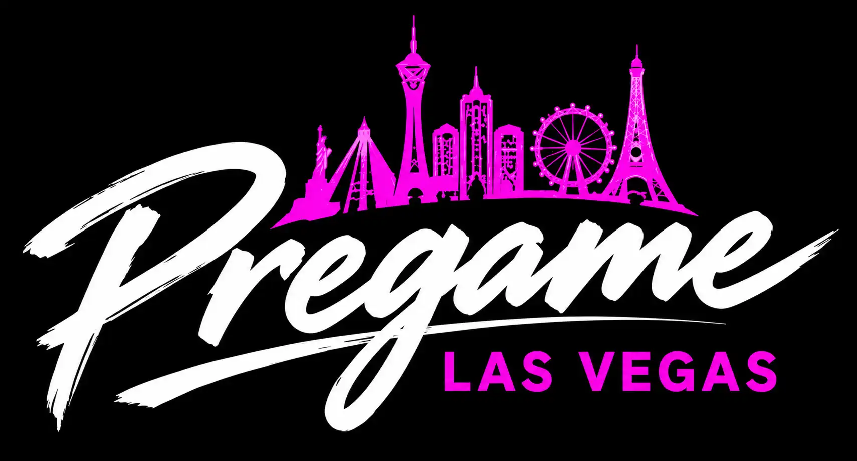 Pregame Las Vegas New Purple Horizontal Logo